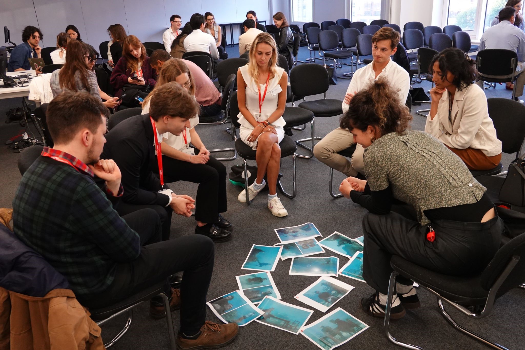 Photograph of the creative content group discussion at our knowledge session on ITLOS.